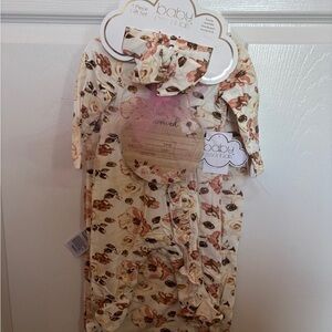 Baby come home outfit Pink Floral 4-Piece Gift Set